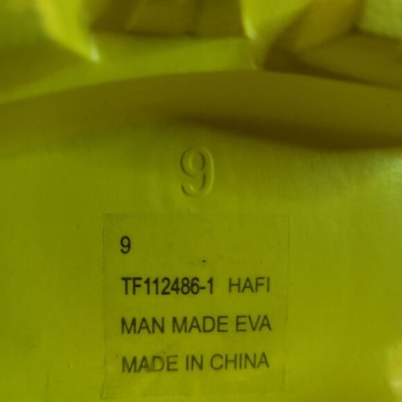 CAPE ROBBIN Chunky Black and Yellow Women's Clogs SIZE 9 - Picture 5 of 6